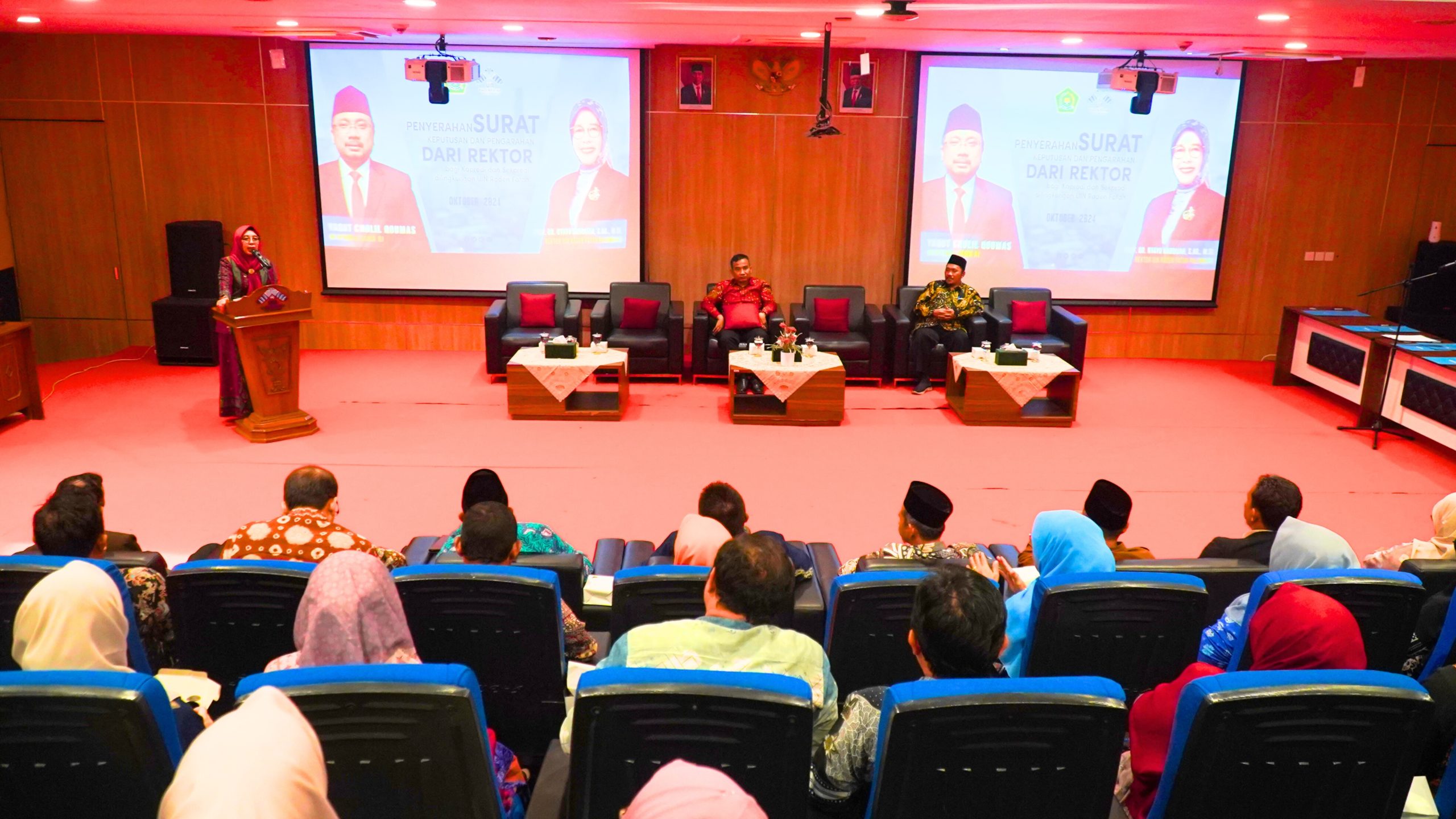 Penyerahan SK Kaprodi dan Sekprodi: Rektor UIN Raden Fatah Dorong Rekognisi Internasional Tahun 2029 Penyerahan SK Kaprodi dan Sekprodi: Rektor UIN Raden Fatah Dorong Rekognisi Internasional Tahun 2029