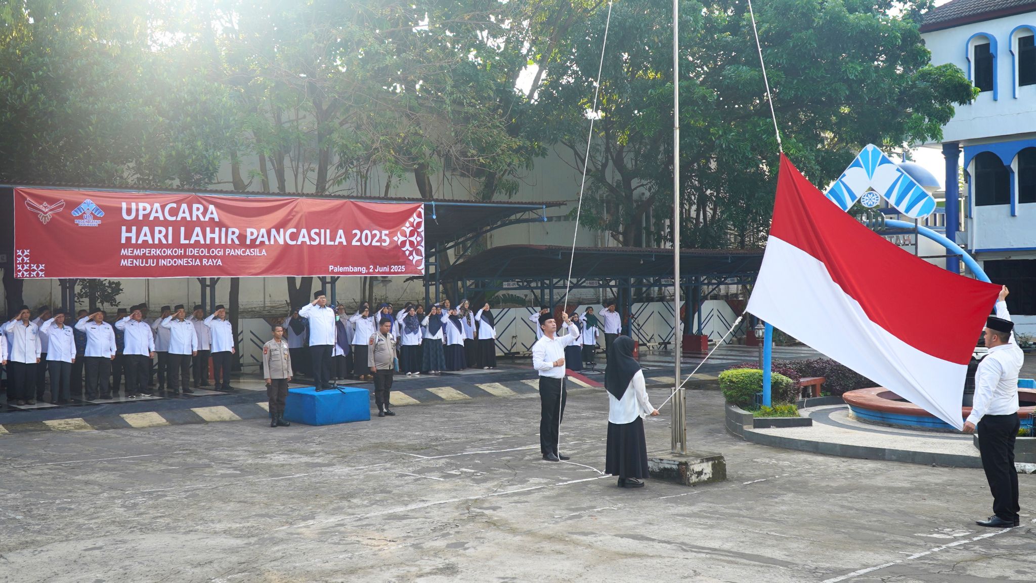 Perkokoh Ideologi Pancasila, UIN Raden Fatah Palembang Gelar Upacara Peringatan Hari Lahir Pancasila Tahun 2025 Perkokoh Ideologi Pancasila, UIN Raden Fatah Palembang Gelar Upacara Peringatan Hari Lahir Pancasila Tahun 2025