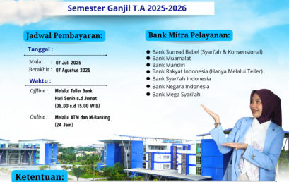 Pembayaran SPP & UKT Semester Ganjil T.A 2025/2026