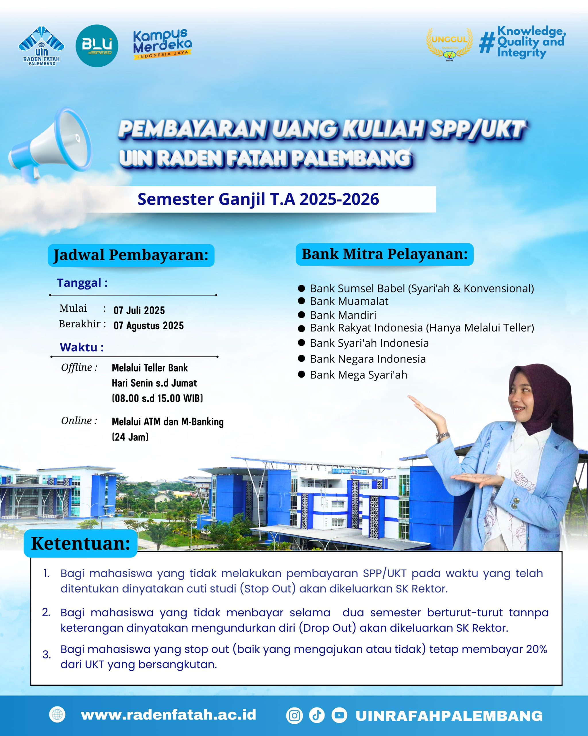 Pembayaran SPP & UKT Semester Ganjil T.A 2025/2026
