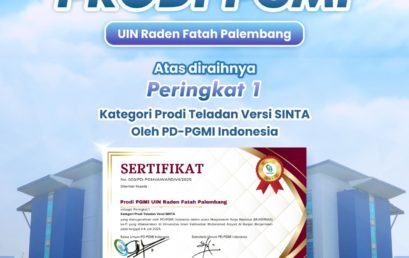 Prodi PGMI UIN Raden Fatah Raih Peringkat 1 Prodi Teladan Versi SINTA di Mukernas XI PD-PGMI Indonesia