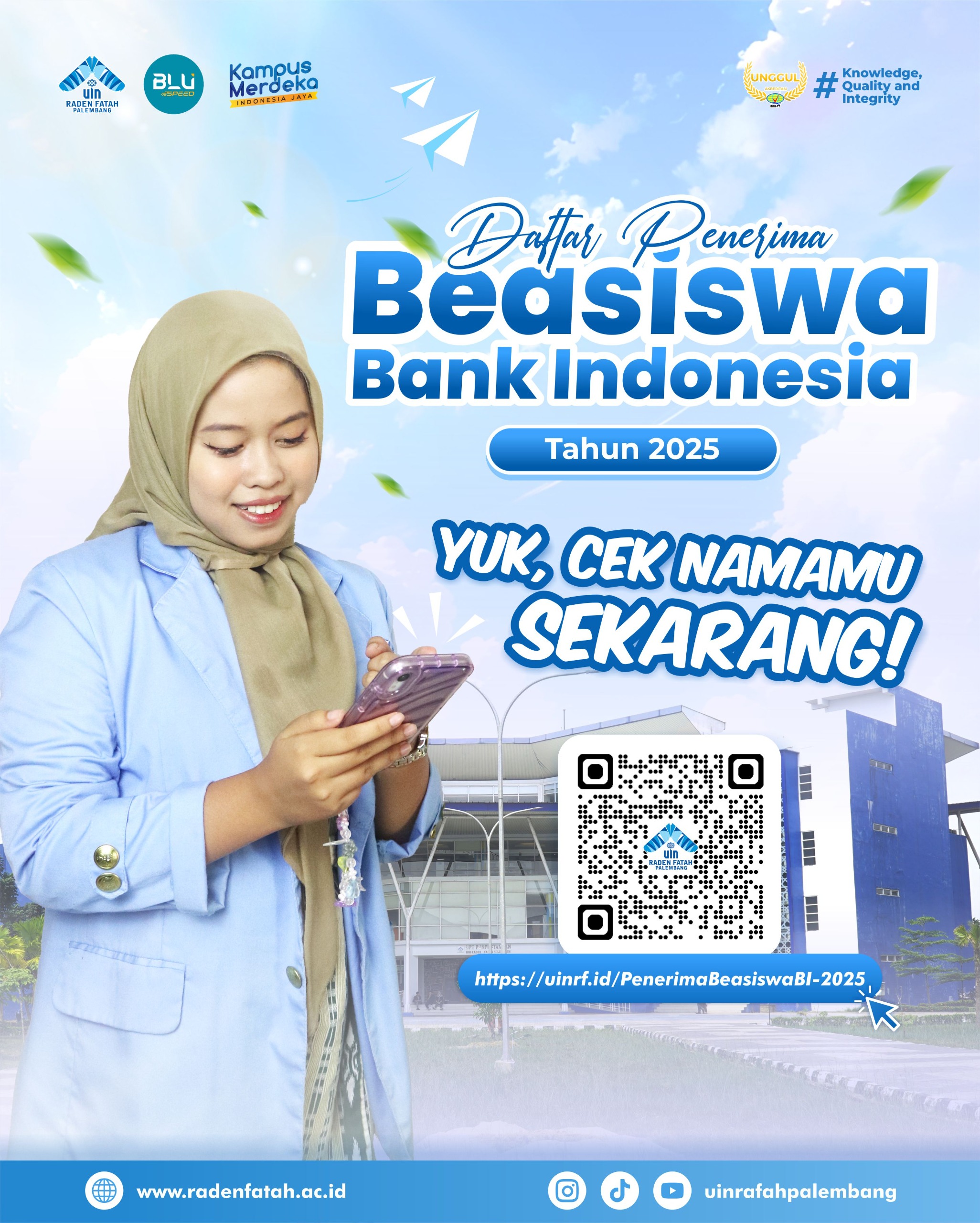 Penyampaian Daftar Penerima Beasiswa Bank Indonesia Tahun 2025